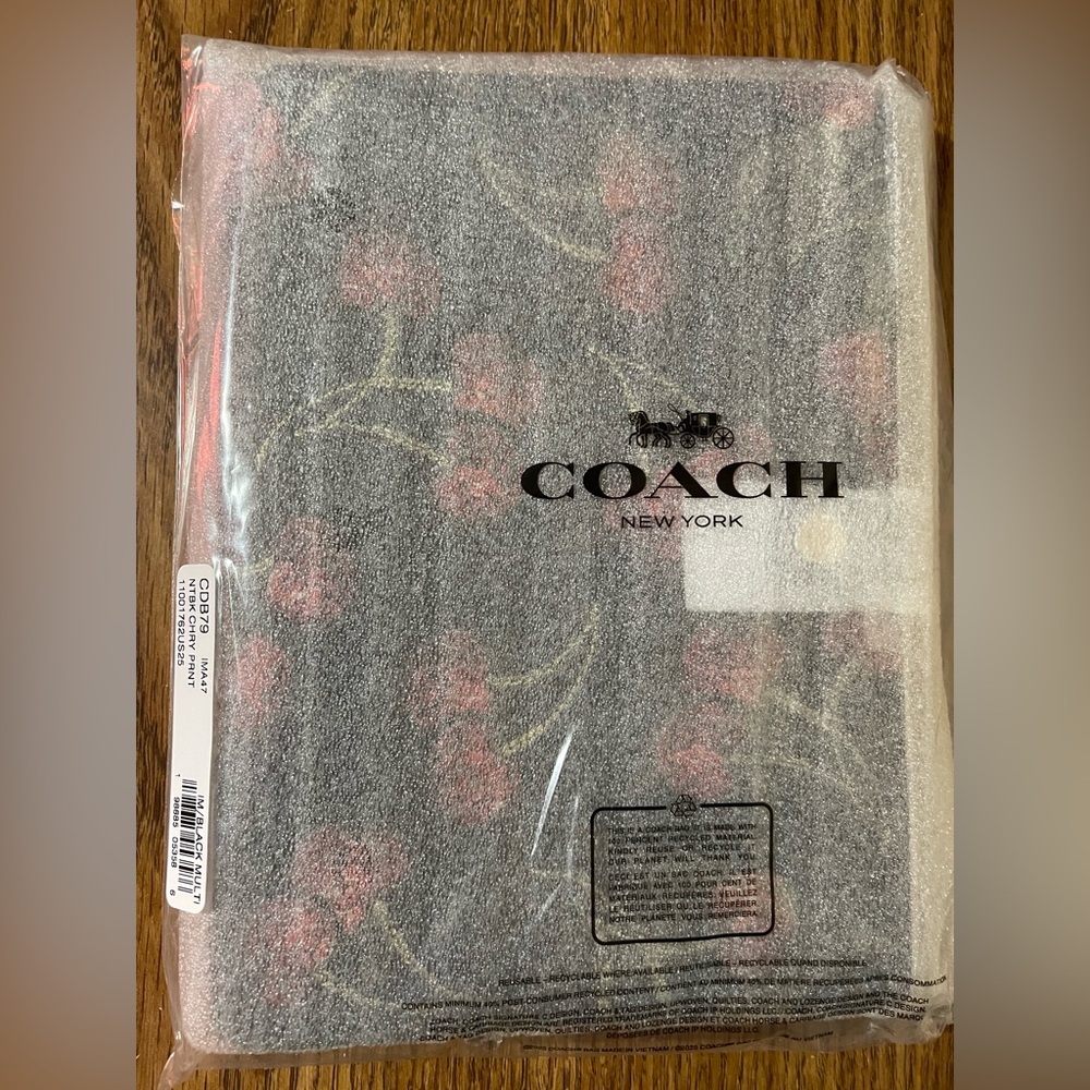 Coach Notebook With Cherry Print - Picture 3 of 3